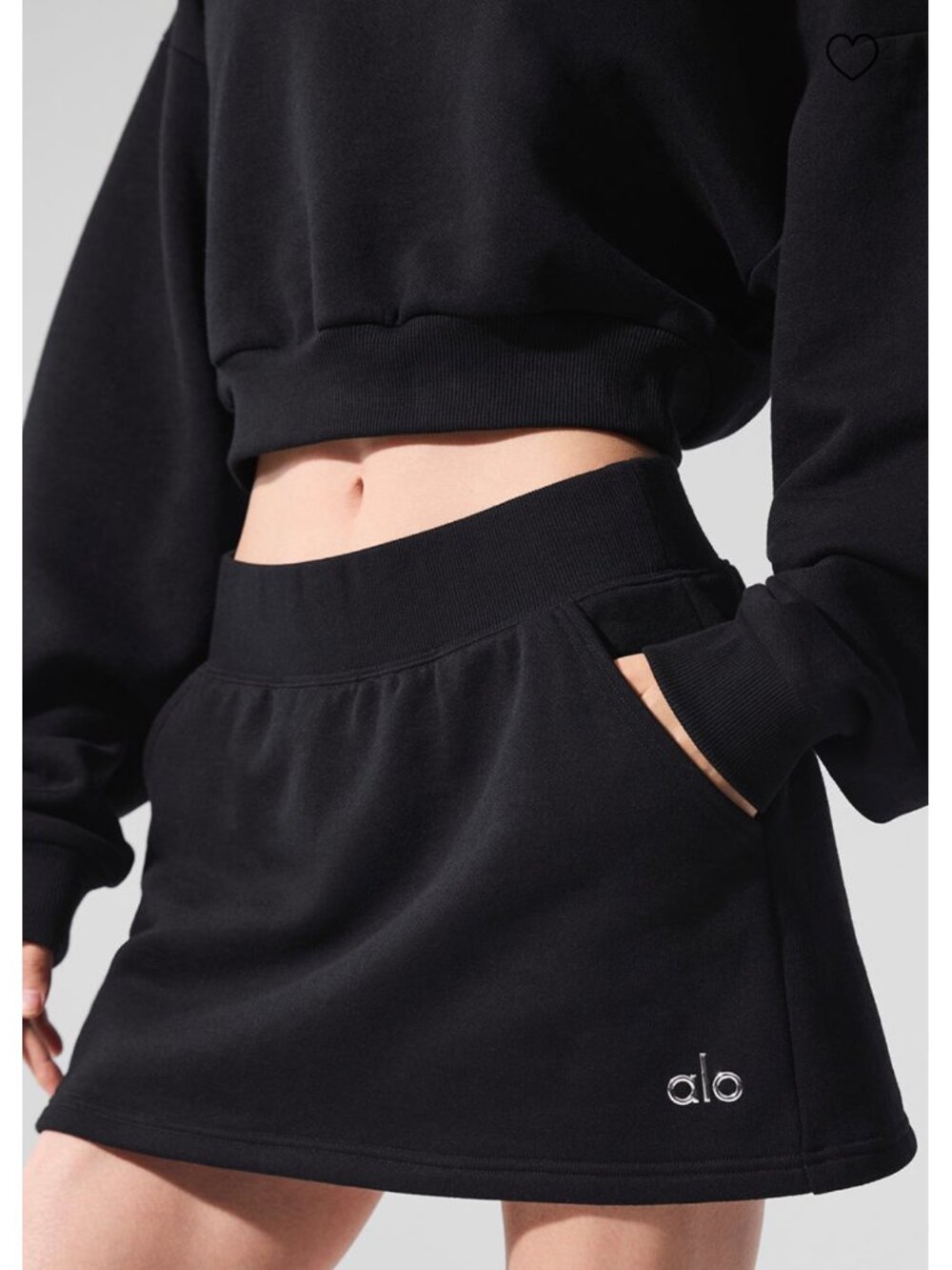 Alo Yoga Accolade Skirt Size M Black